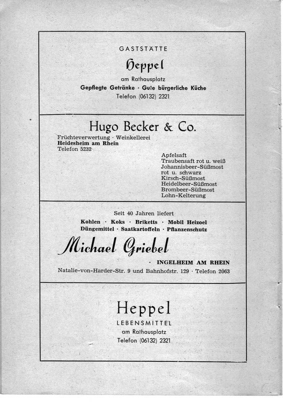 Festschrift 1962 - 64